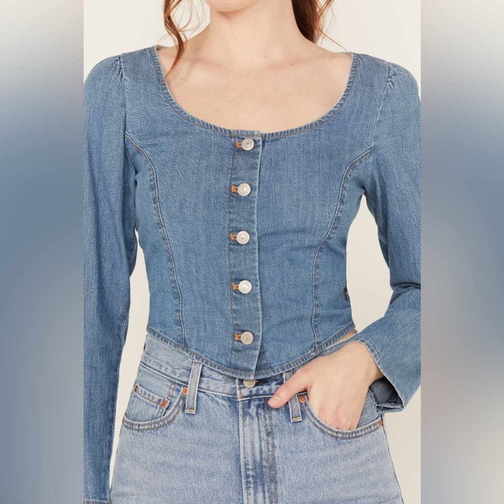 Levi’s Daryn Corset Long Sleeve Denim Shirt